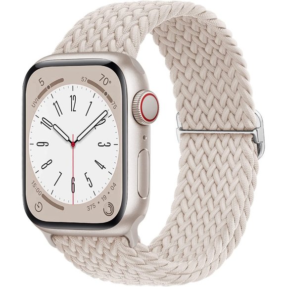 NEW Star Adjustable Braided Solo Loop For Apple Watch - Picture 1 of 5